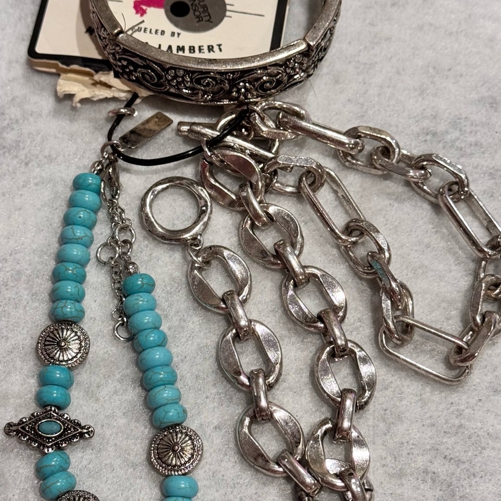 Idyllwind- Silver Turquoise 4 Bracelets - image 4